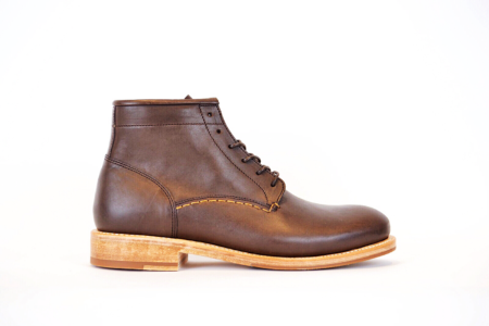 Brown Vegetable Tanned Leather Boots by Butts and Shoulders