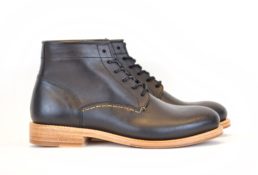 Black Vegetable Tanned Leather Boots by Butts and Shoulders
